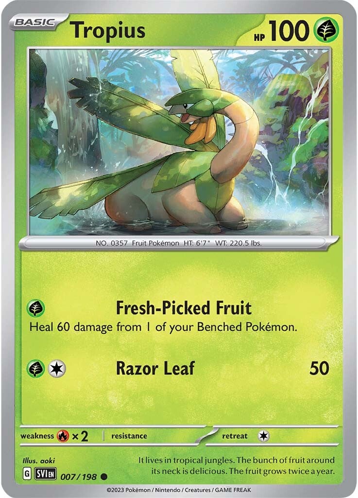 Tropius (007/198) [Scarlet & Violet: Base Set] | I Want That Stuff Brandon