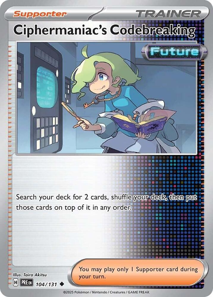 Ciphermaniac's Codebreaking (104/131) [Scarlet & Violet: Prismatic Evolutions] | I Want That Stuff Brandon