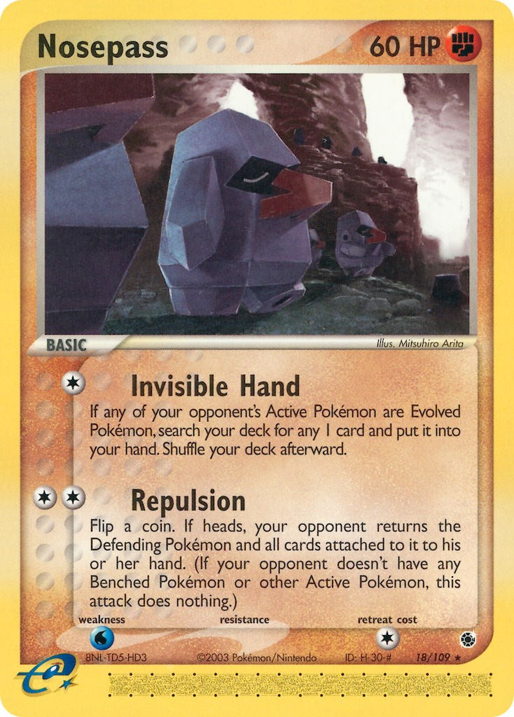 Nosepass (18/109) [EX: Ruby & Sapphire] | I Want That Stuff Brandon