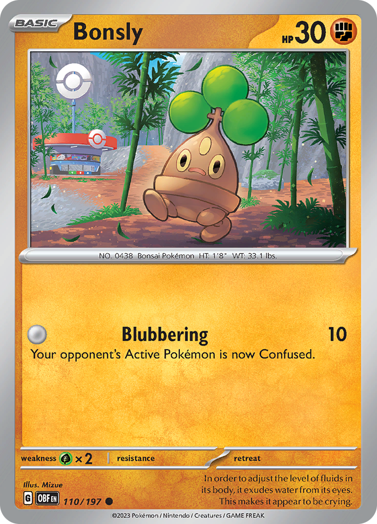 Bonsly (110/197) [Scarlet & Violet: Obsidian Flames] | I Want That Stuff Brandon