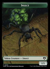 Saproling // Insect Double-Sided Token [Commander Masters Tokens] | I Want That Stuff Brandon