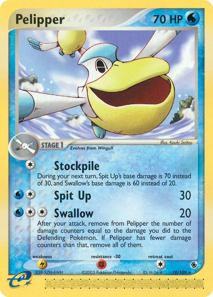 Pelipper (19/109) [EX: Ruby & Sapphire] | I Want That Stuff Brandon