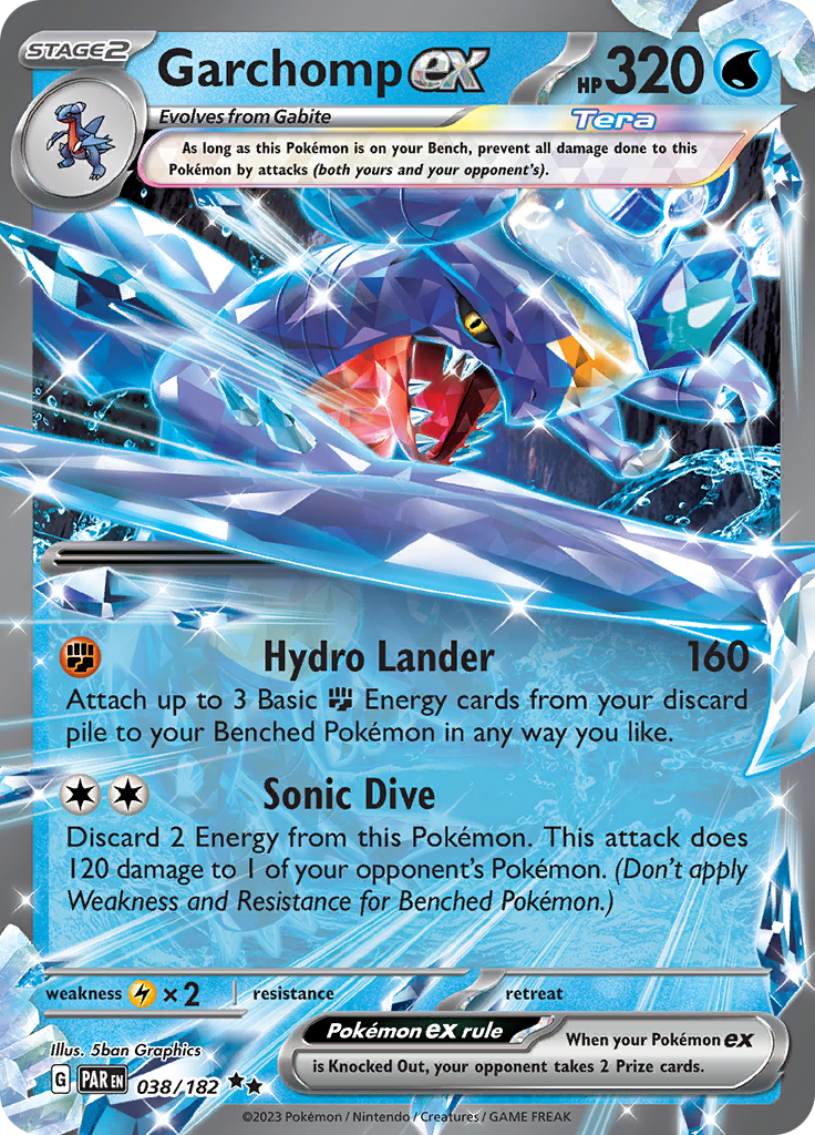 Garchomp ex (038/182) [Scarlet & Violet: Paradox Rift] | I Want That Stuff Brandon