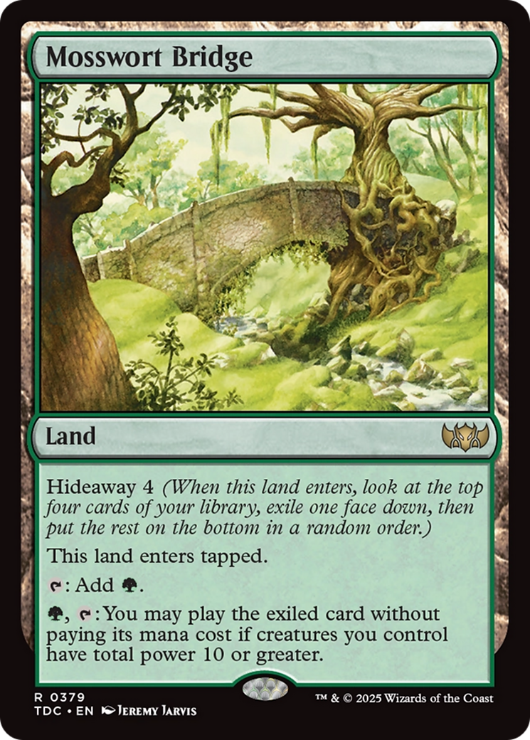 Mosswort Bridge [Tarkir: Dragonstorm Commander] | I Want That Stuff Brandon