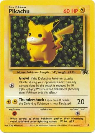 Pikachu (1) (Promo) [Wizards of the Coast: Black Star Promos] | I Want That Stuff Brandon