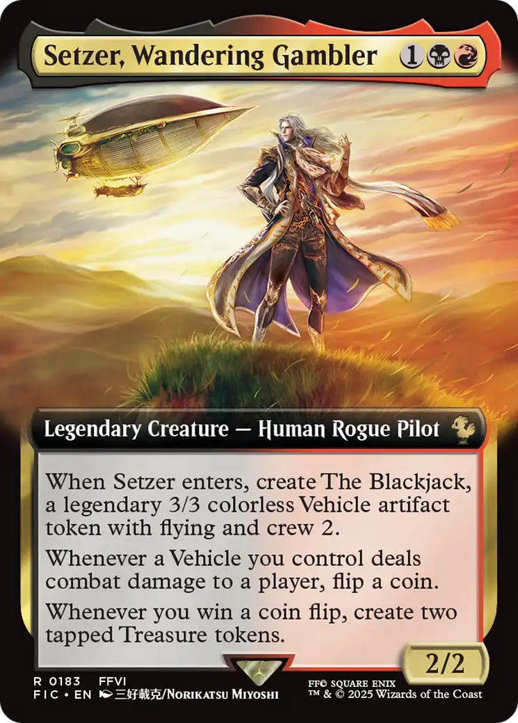 Setzer, Wandering Gambler (Extended Art) [FINAL FANTASY Commander] | I Want That Stuff Brandon