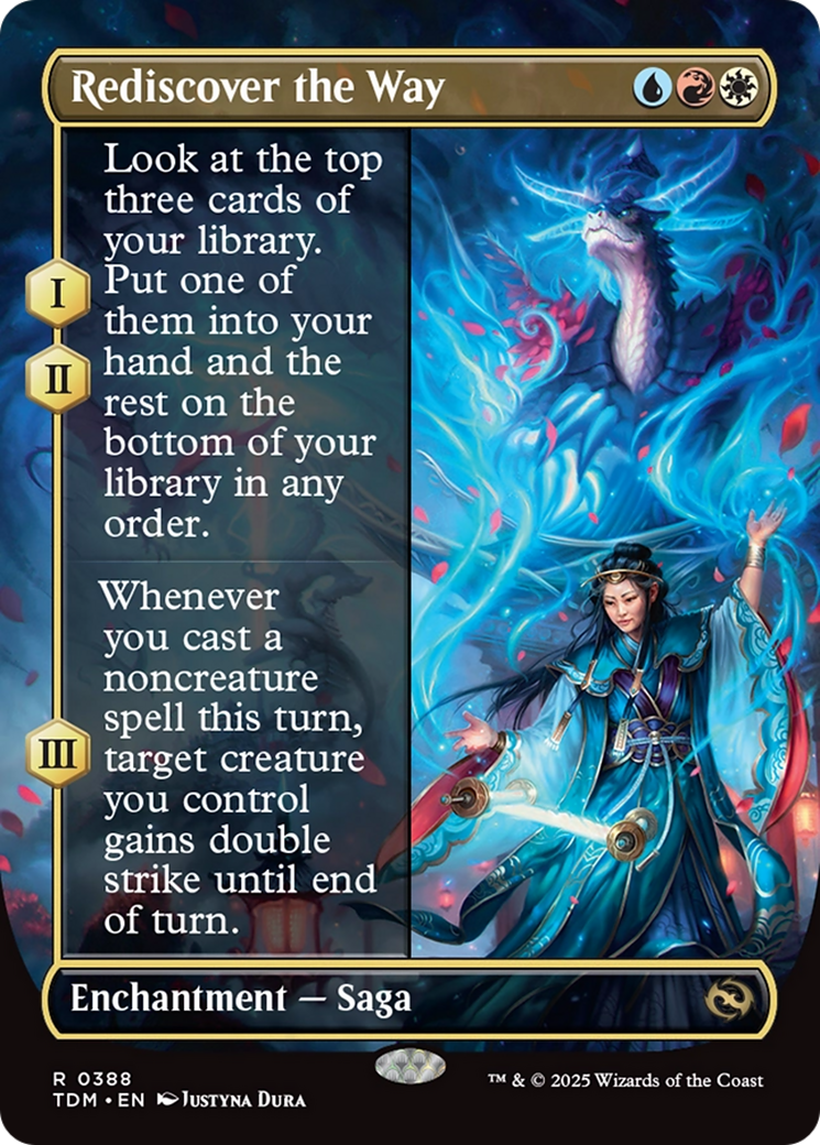 Rediscover the Way (Borderless) [Tarkir: Dragonstorm] | I Want That Stuff Brandon