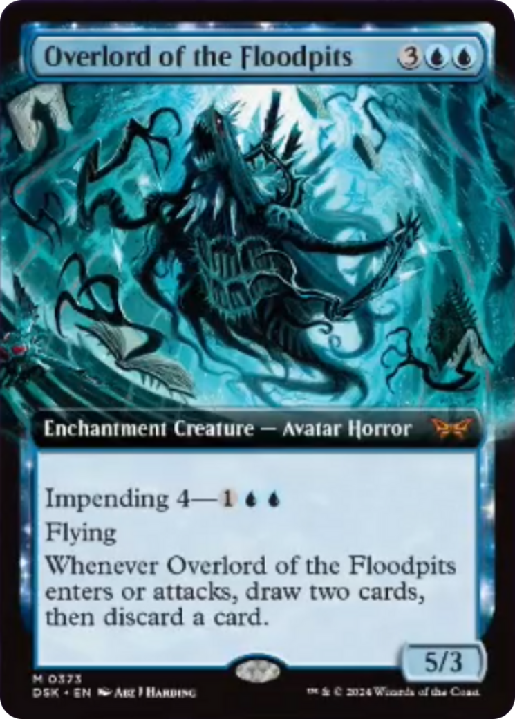 Overlord of the Floodpits (Extended Art) [Duskmourn: House of Horror] | I Want That Stuff Brandon