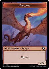 Dragon // Kor Ally Double-Sided Token [Commander Masters Tokens] | I Want That Stuff Brandon