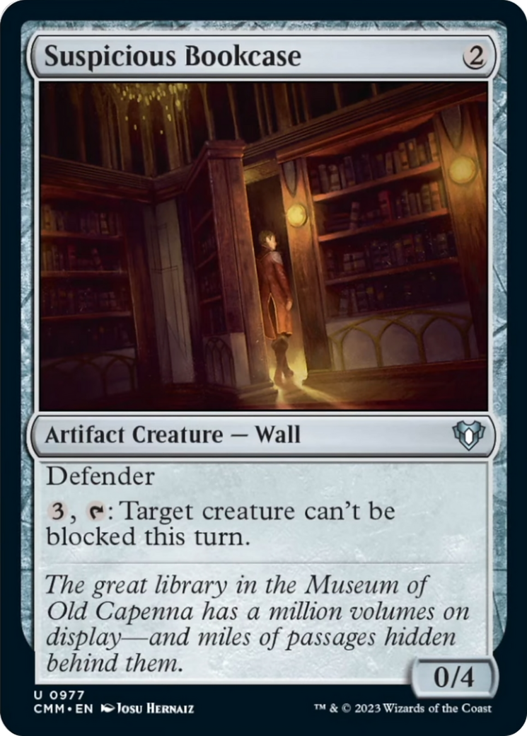 Suspicious Bookcase [Commander Masters] | I Want That Stuff Brandon