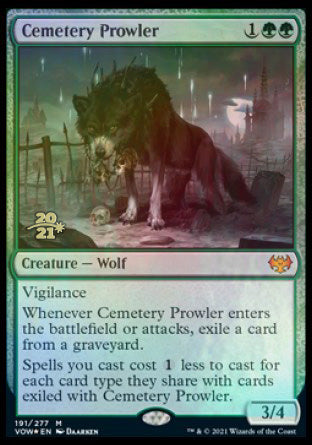 Cemetery Prowler [Innistrad: Crimson Vow Prerelease Promos] | I Want That Stuff Brandon