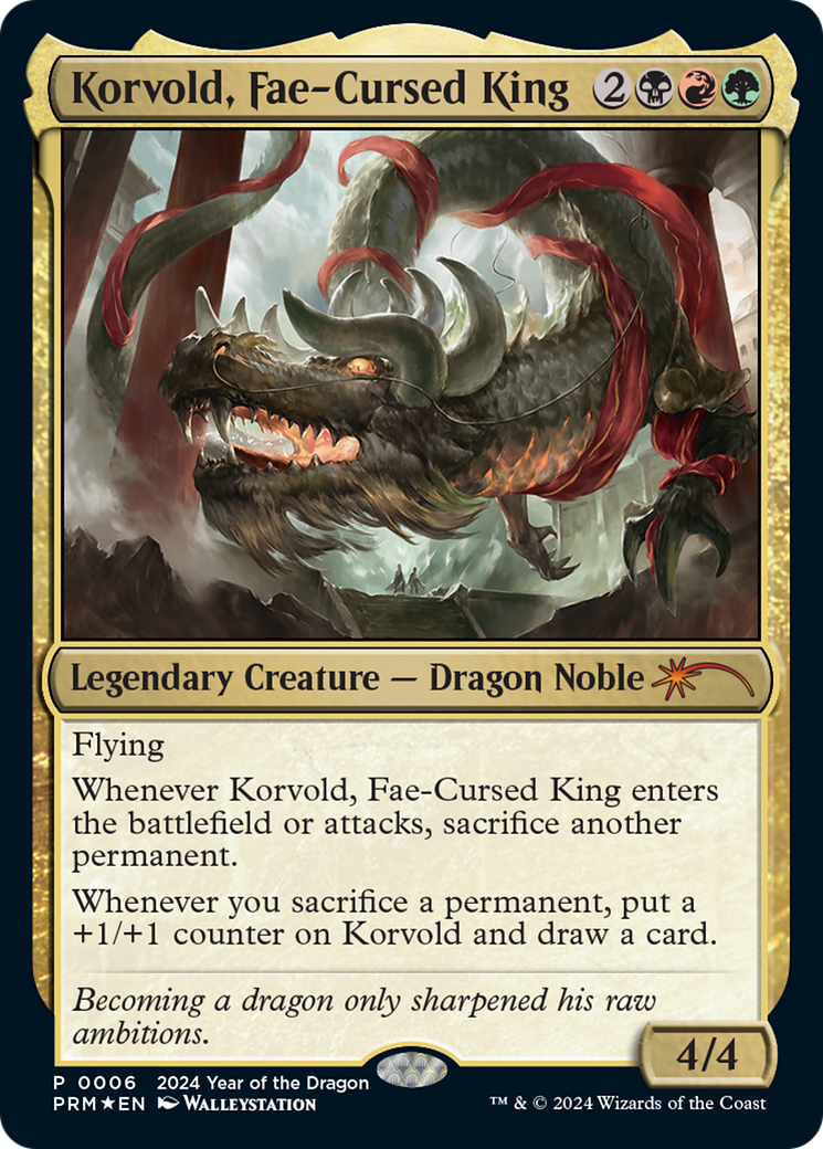 Korvold, Fae-Cursed King (Year of the Dragon 2024) [Standard Showdown Promos] | I Want That Stuff Brandon