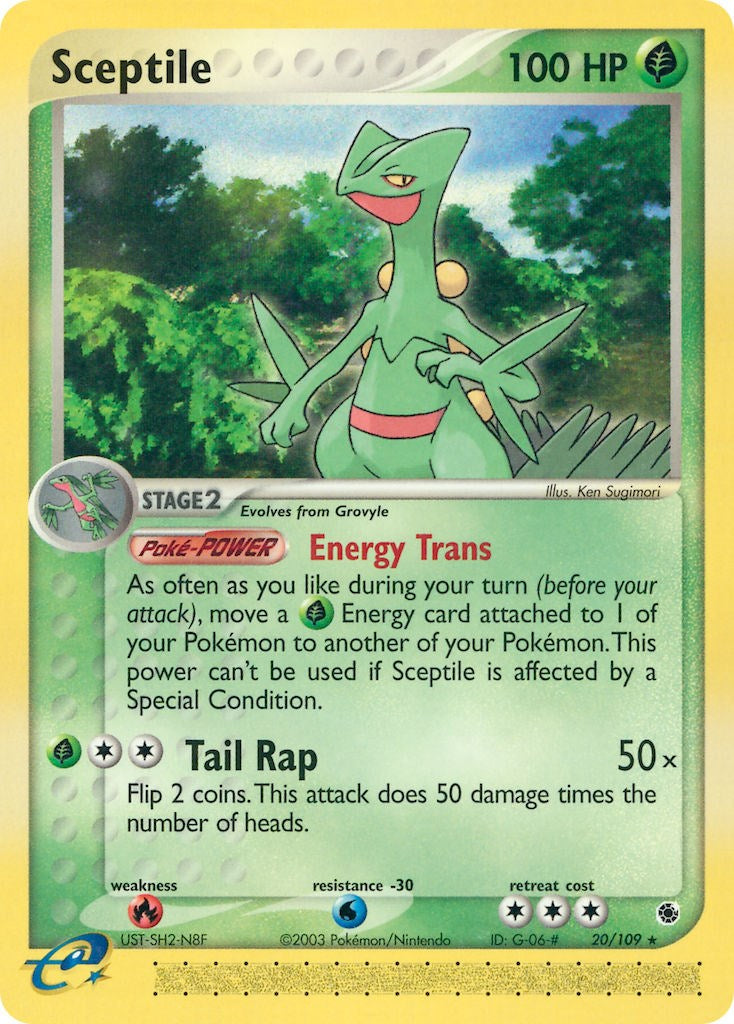 Sceptile (20/109) [EX: Ruby & Sapphire] | I Want That Stuff Brandon