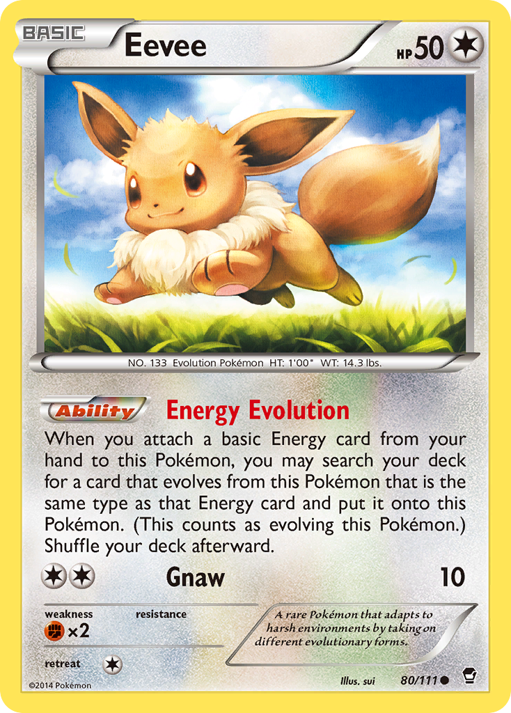 Eevee (80/111) [XY: Furious Fists] | I Want That Stuff Brandon