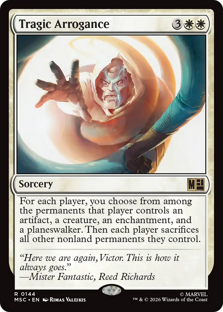 Tragic Arrogance (Surge Foil) [Marvel Super Heroes Commander] | I Want That Stuff Brandon