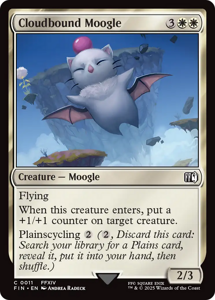 Cloudbound Moogle [FINAL FANTASY] | I Want That Stuff Brandon