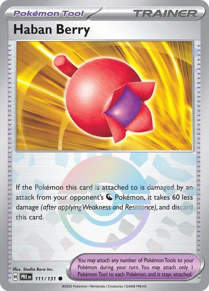 Haban Berry (111/131) (Poke Ball Pattern) [Scarlet & Violet: Prismatic Evolutions] | I Want That Stuff Brandon