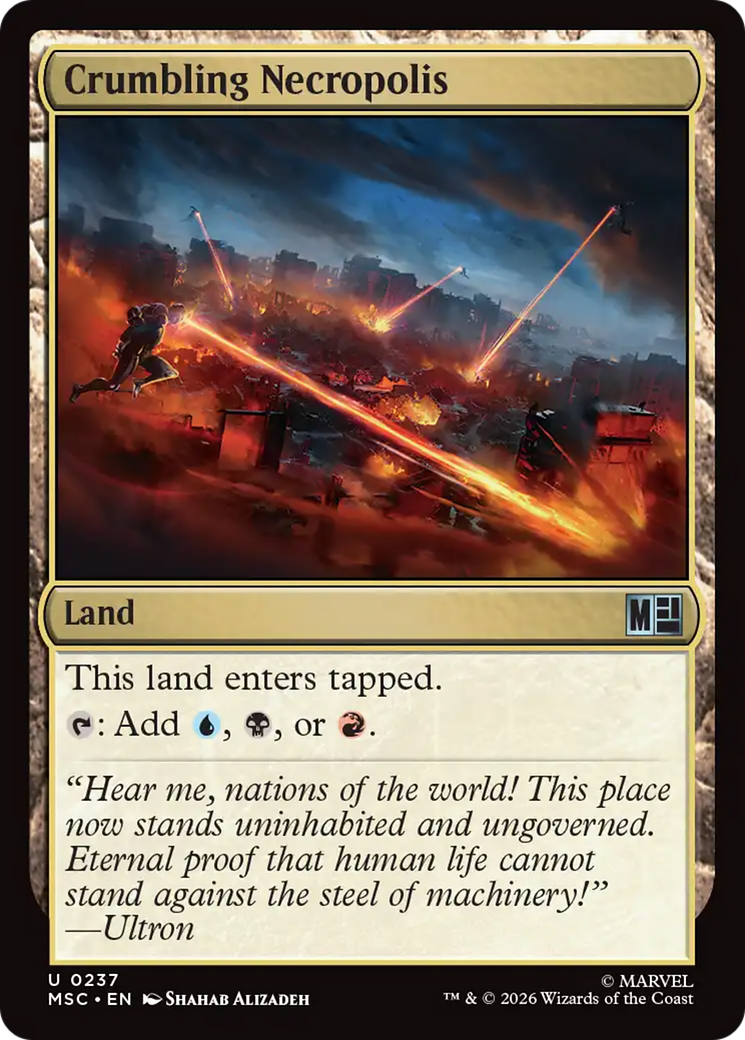 Crumbling Necropolis (Surge Foil) [Marvel Super Heroes Commander] | I Want That Stuff Brandon
