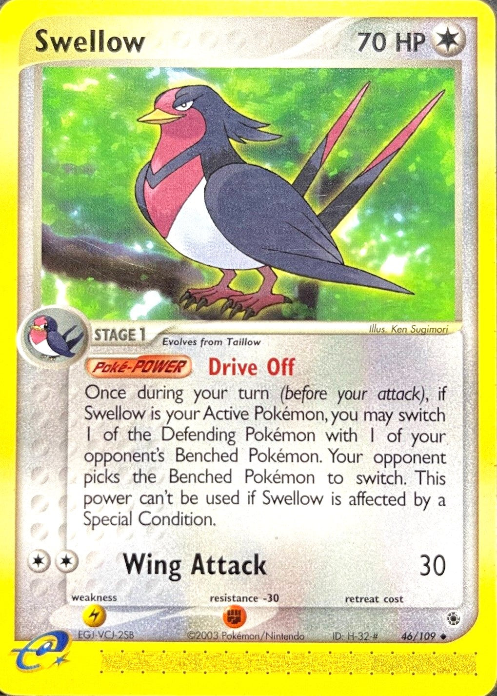 Swellow (46/109) [EX: Ruby & Sapphire] | I Want That Stuff Brandon