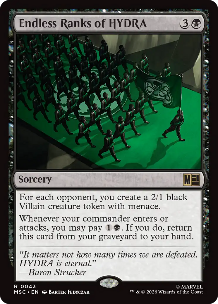 Endless Ranks of HYDRA (Surge Foil) [Marvel Super Heroes Commander] | I Want That Stuff Brandon
