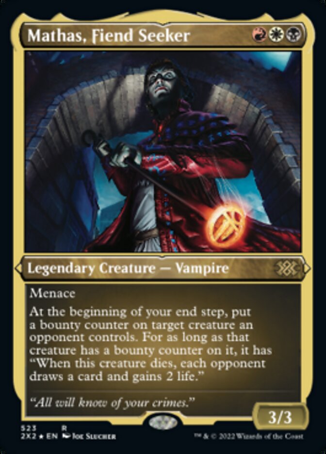 Mathas, Fiend Seeker (Foil Etched) [Double Masters 2022] | I Want That Stuff Brandon