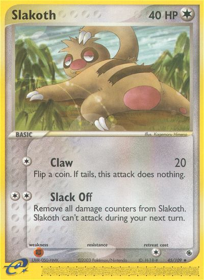 Slakoth (45/109) [EX: Ruby & Sapphire] | I Want That Stuff Brandon