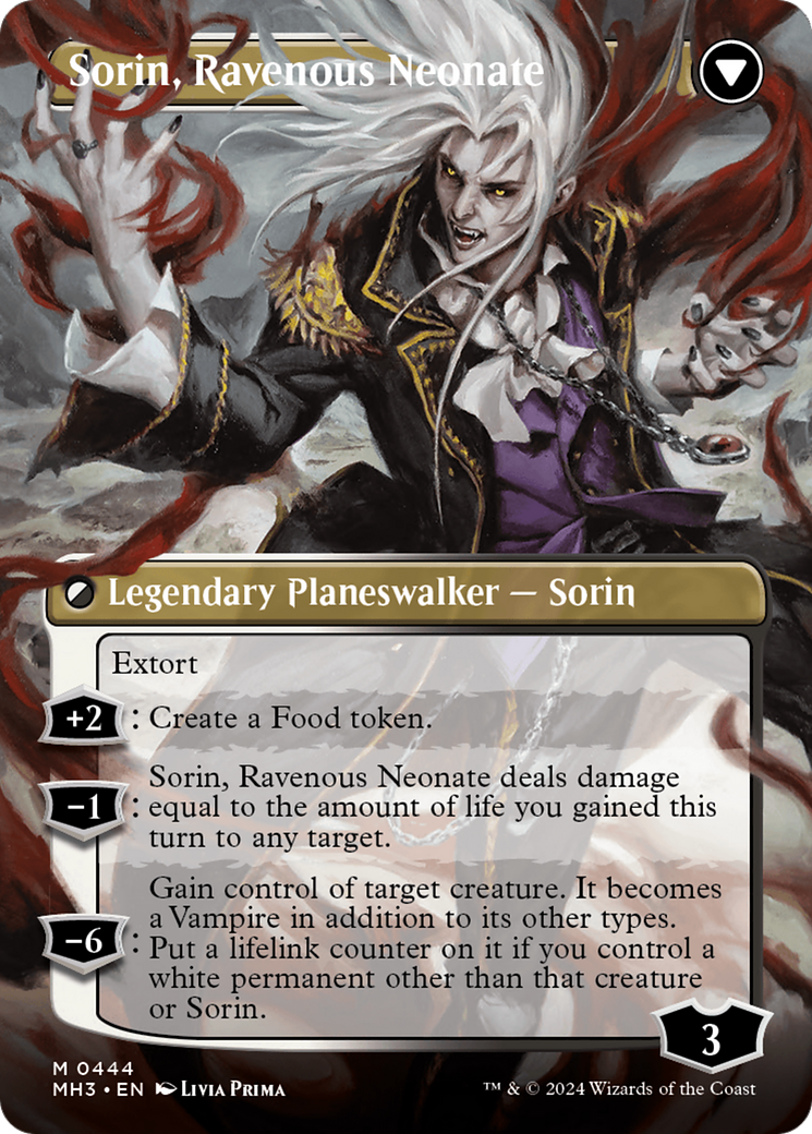 Sorin of House Markov // Sorin, Ravenous Neonate (Borderless) [Modern Horizons 3] | I Want That Stuff Brandon