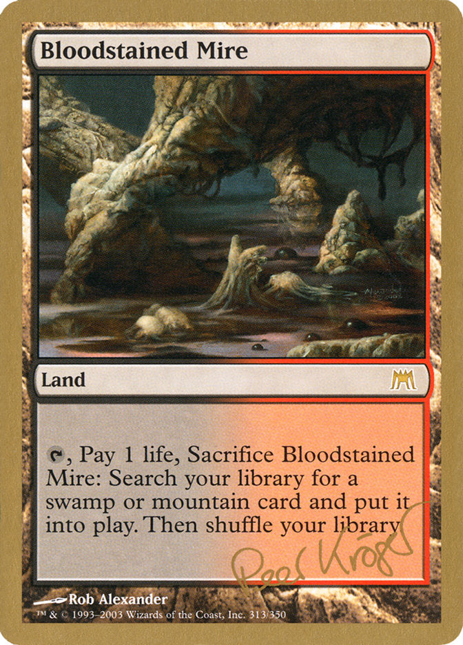 Bloodstained Mire (Peer Kroger) [World Championship Decks 2003] | I Want That Stuff Brandon