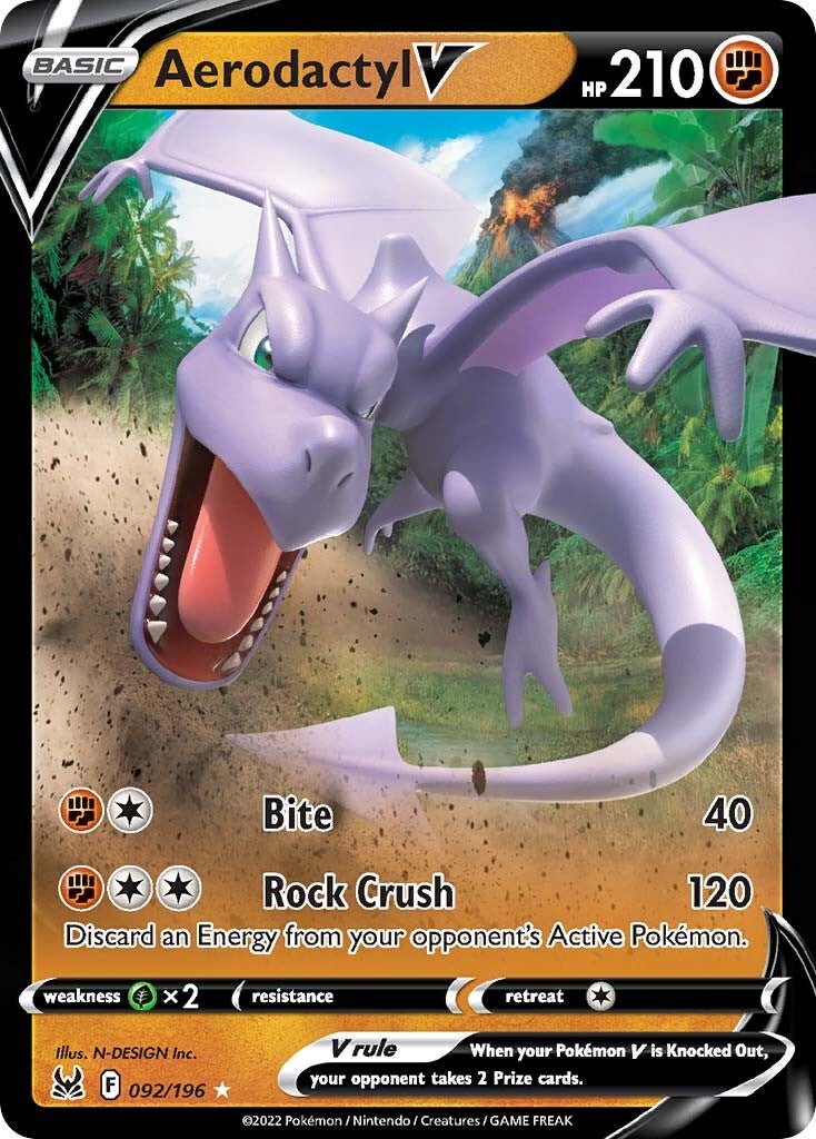 Aerodactyl V (092/196) [Sword & Shield: Lost Origin] | I Want That Stuff Brandon