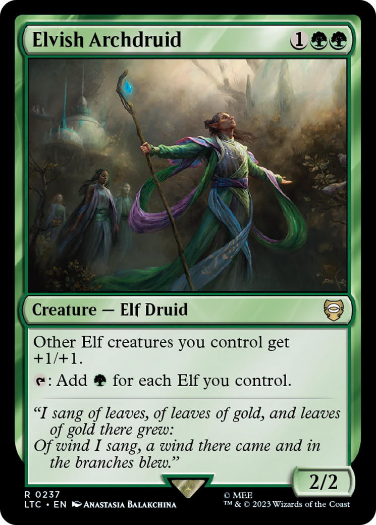 Elvish Archdruid [The Lord of the Rings: Tales of Middle-Earth Commander] | I Want That Stuff Brandon
