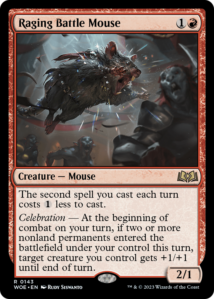 Raging Battle Mouse [Wilds of Eldraine] | I Want That Stuff Brandon