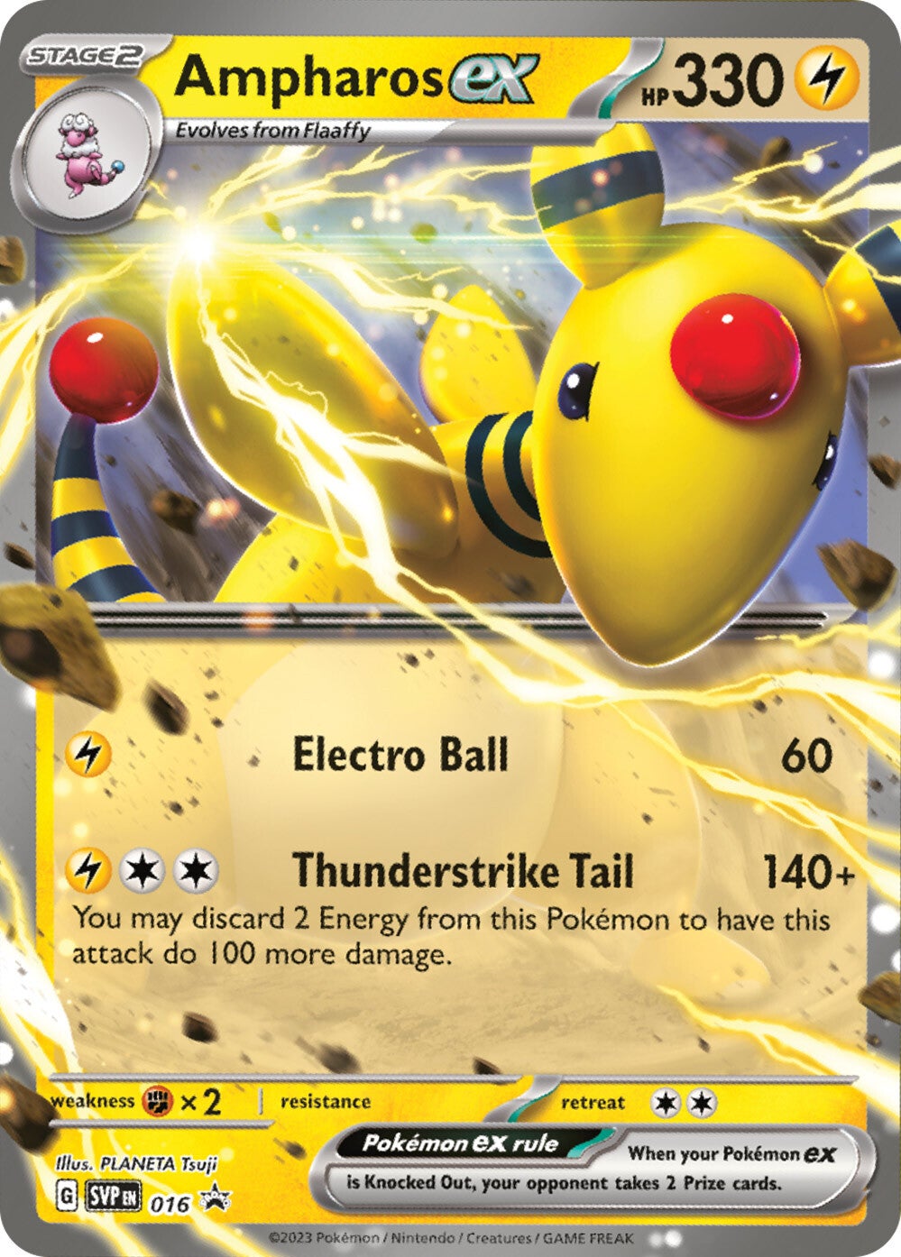 Ampharos ex (016) [Scarlet & Violet: Black Star Promos] | I Want That Stuff Brandon