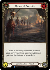 Drone of Brutality (Red) [U-WTR164] (Welcome to Rathe Unlimited)  Unlimited Rainbow Foil | I Want That Stuff Brandon