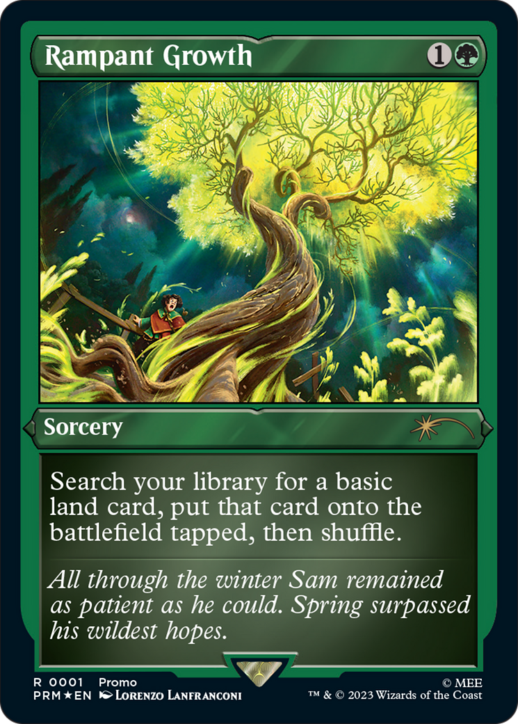Rampant Growth (Foil Etched) [Wizards Play Network 2023] | I Want That Stuff Brandon