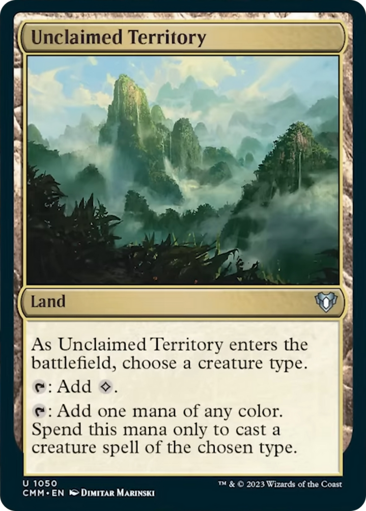 Unclaimed Territory [Commander Masters] | I Want That Stuff Brandon