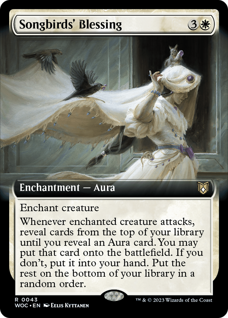 Songbirds' Blessing (Extended Art) [Wilds of Eldraine Commander] | I Want That Stuff Brandon