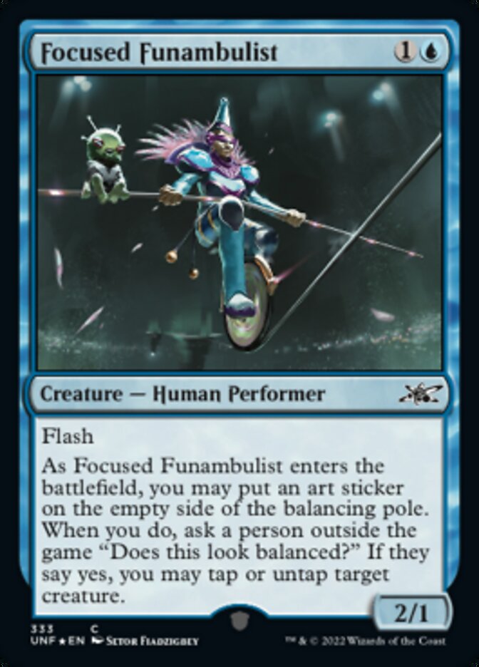 Focused Funambulist (Galaxy Foil) [Unfinity] | I Want That Stuff Brandon