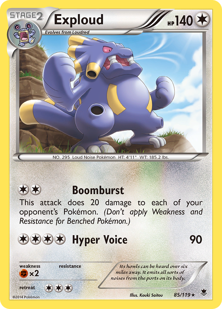 Exploud (85/119) [XY: Phantom Forces] | I Want That Stuff Brandon
