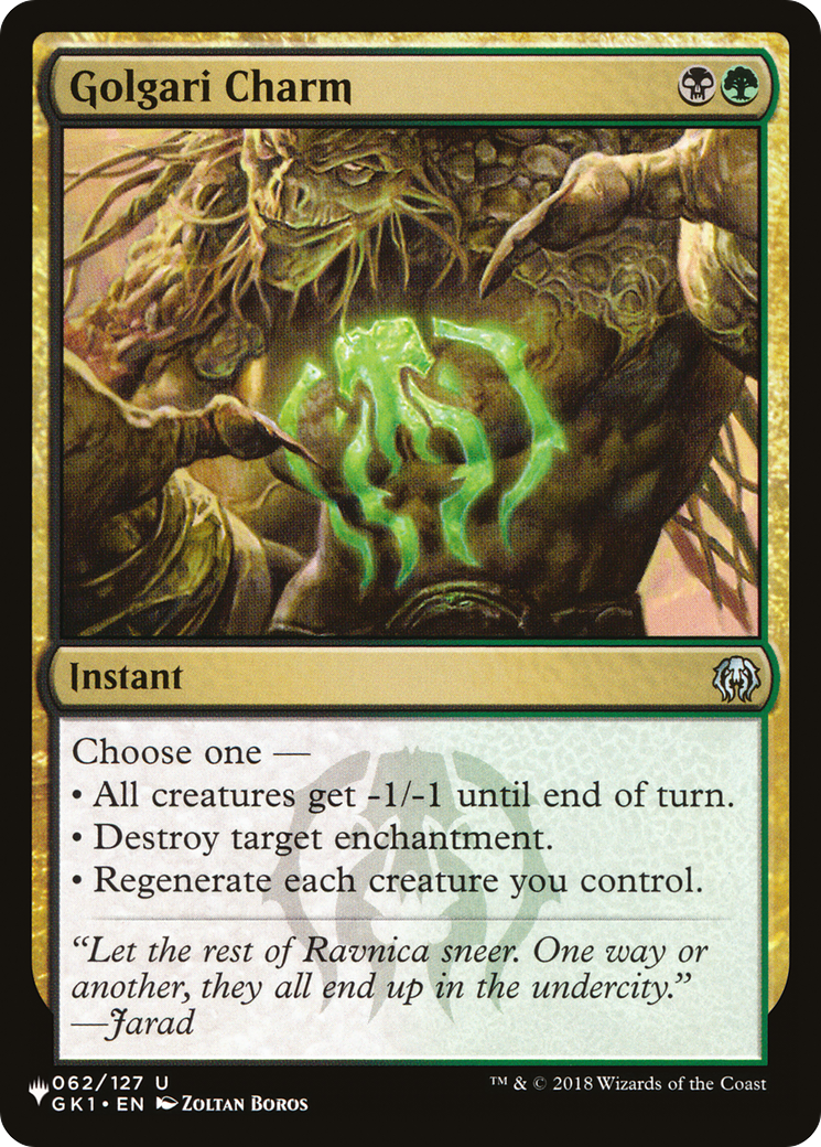 Golgari Charm [The List] | I Want That Stuff Brandon