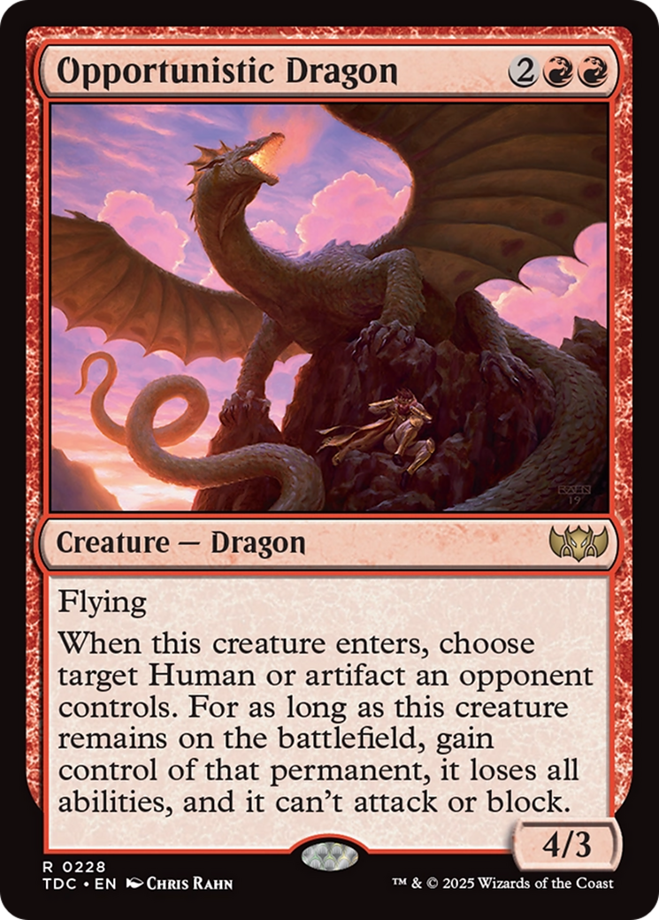 Opportunistic Dragon [Tarkir: Dragonstorm Commander] | I Want That Stuff Brandon