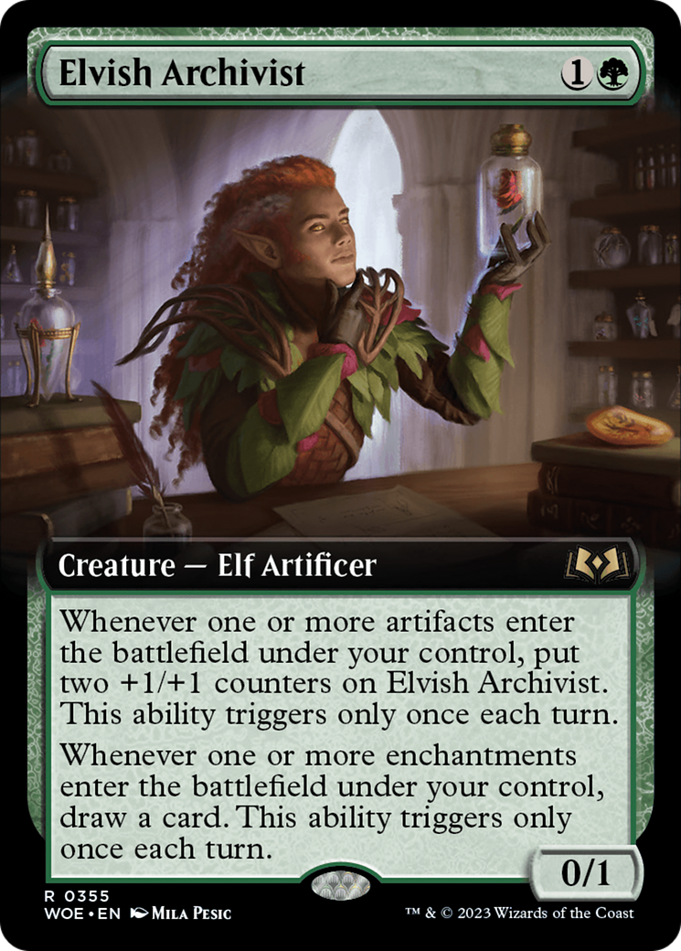 Elvish Archivist (Extended Art) [Wilds of Eldraine] | I Want That Stuff Brandon