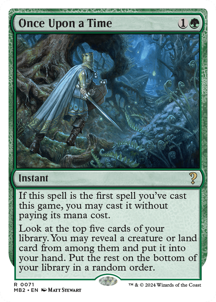 Once Upon a Time (White Border) [Mystery Booster 2] | I Want That Stuff Brandon