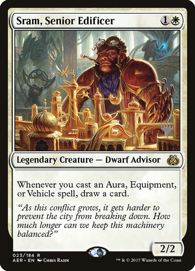 Sram, Senior Edificer [Aether Revolt Promos] | I Want That Stuff Brandon