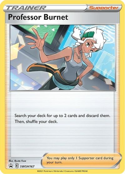 Professor Burnet (SWSH167) [Sword & Shield: Black Star Promos] | I Want That Stuff Brandon