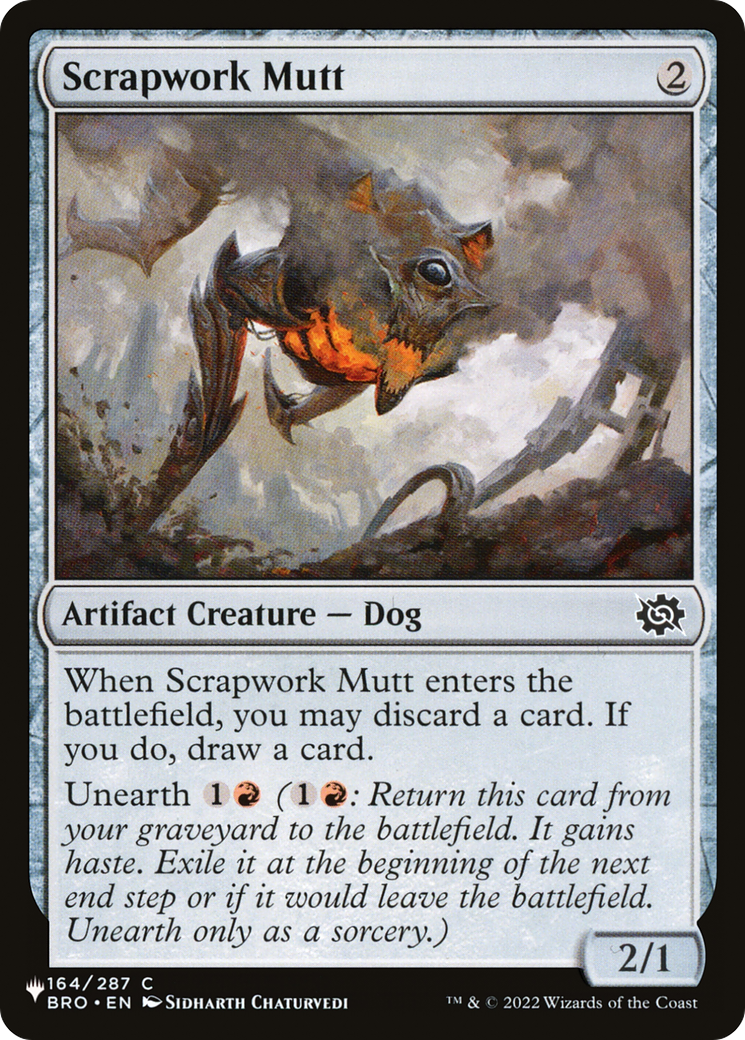 Scrapwork Mutt [The List] | I Want That Stuff Brandon
