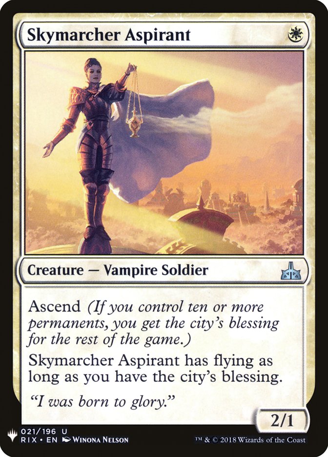 Skymarcher Aspirant [Mystery Booster] | I Want That Stuff Brandon