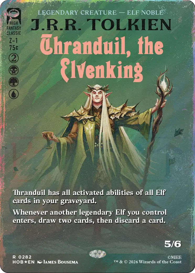 Thranduil, the Elvenking (Borderless) (Surge Foil) [The Hobbit] | I Want That Stuff Brandon