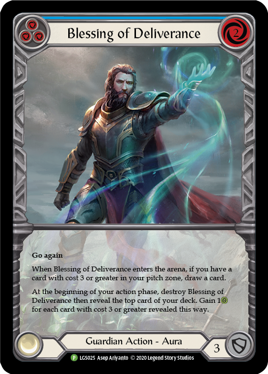 Blessing of Deliverance (Blue) [LGS025] (Promo) | I Want That Stuff Brandon