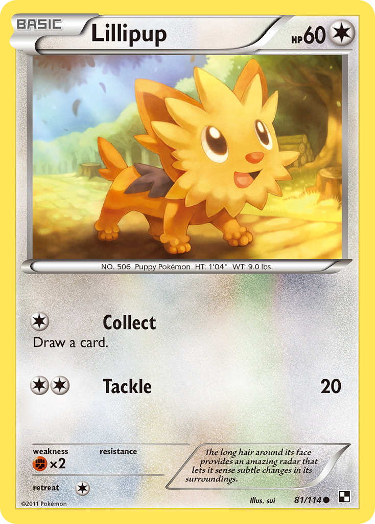 Lillipup (81/114) [Black & White: Base Set] | I Want That Stuff Brandon