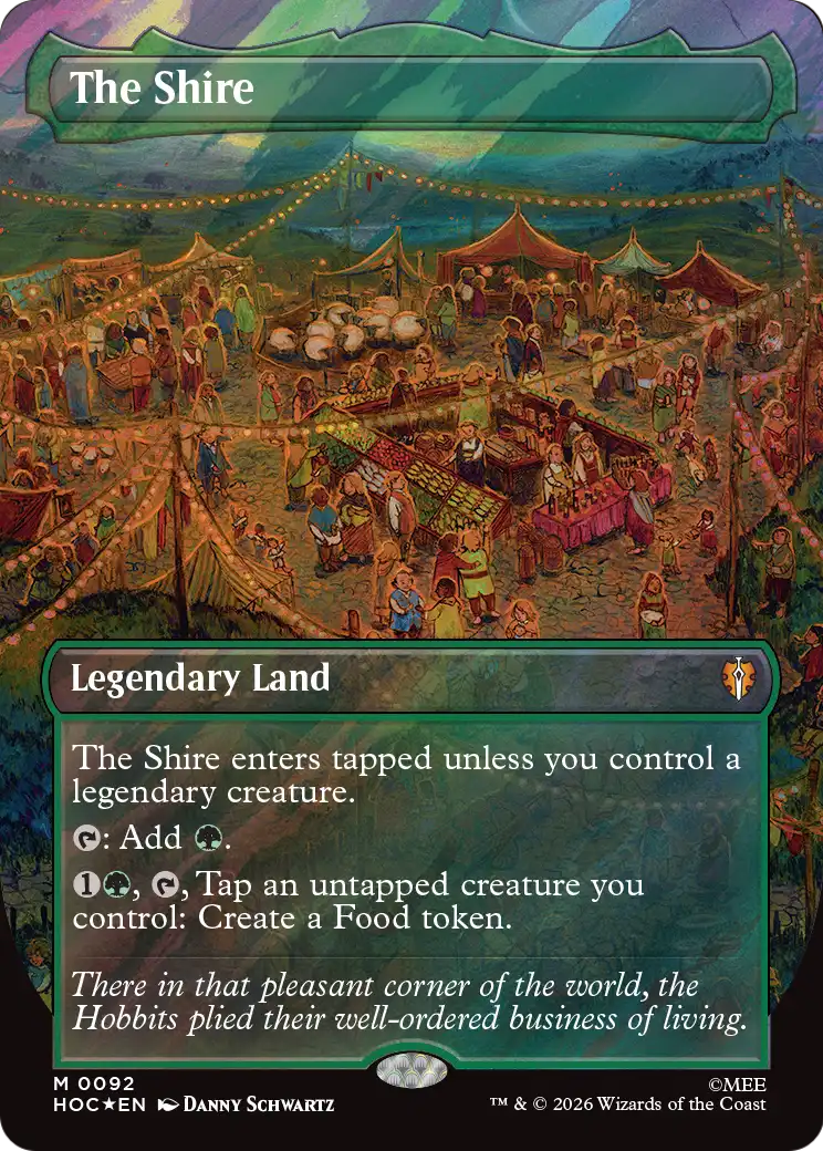 The Shire (Borderless) (Surge Foil) [The Hobbit: Eternal-Legal] | I Want That Stuff Brandon